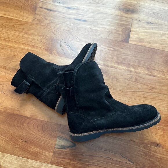 New** Birkenstock Uppsala shearling black boots - Picture 6 of 7